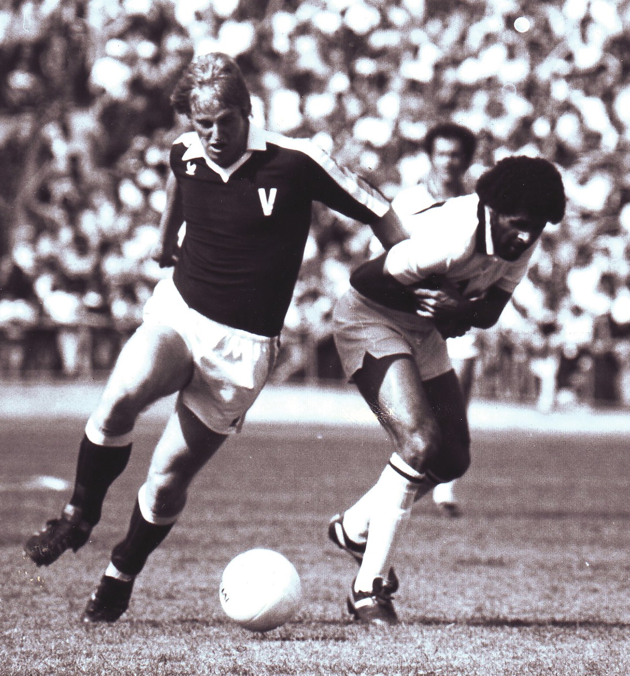 Gary Cole, representing Victoria against the touring New York Cosmos in 1979