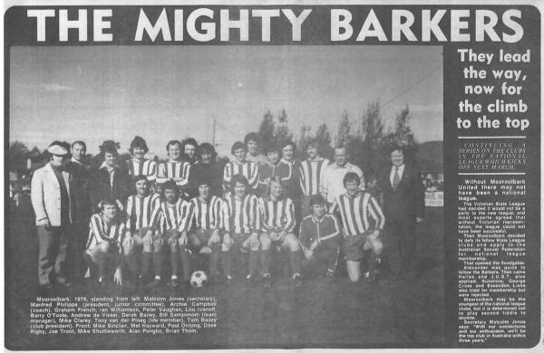 Mooroolbark 1976 Senior Squad